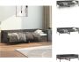 VidaXL Massief grenenhouten slaapbank grijs 203.5 x 86 x 56.5 cm rustieke charme Bed - Thumbnail 1