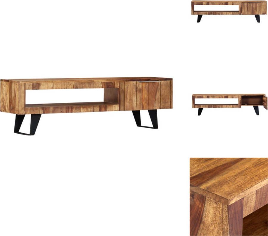 VidaXL Tv-meubel Tv-kasten Tv-standaard Tv-standaards Tv meubel 140x30x40 massief sheeshamhout