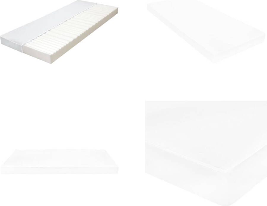 VidaXL -Matras-7-Zone-10-cm-PU-schuim-H2-H3-100x200-cm - Foto 2