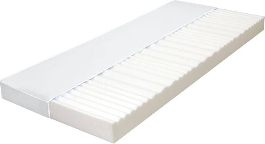 VidaXL -Matras-7-Zone-10-cm-PU-schuim-H2-H3-160x200-cm