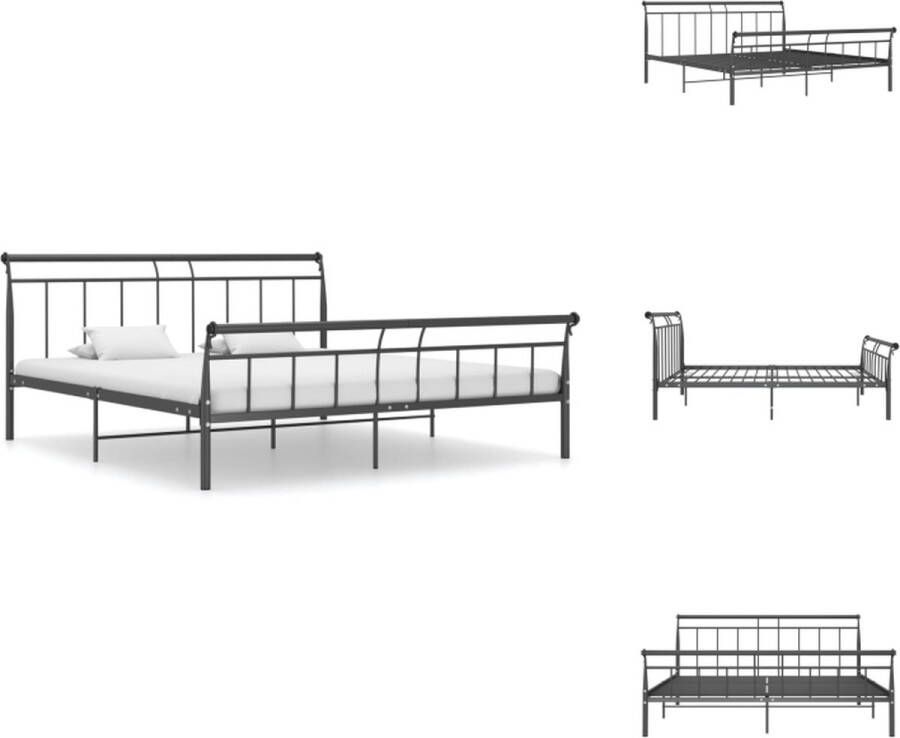 VidaXL Metalen Bedframe Metaal Bedframe 208 x 206 x 90 cm Massieve constructie Bed - Foto 2