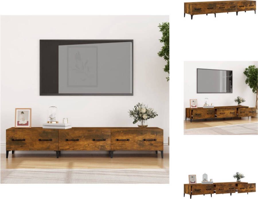 VidaXL Modern TV-meubel Mediakast 150x34.5x30 cm Gerookt Eiken Kast - Foto 1