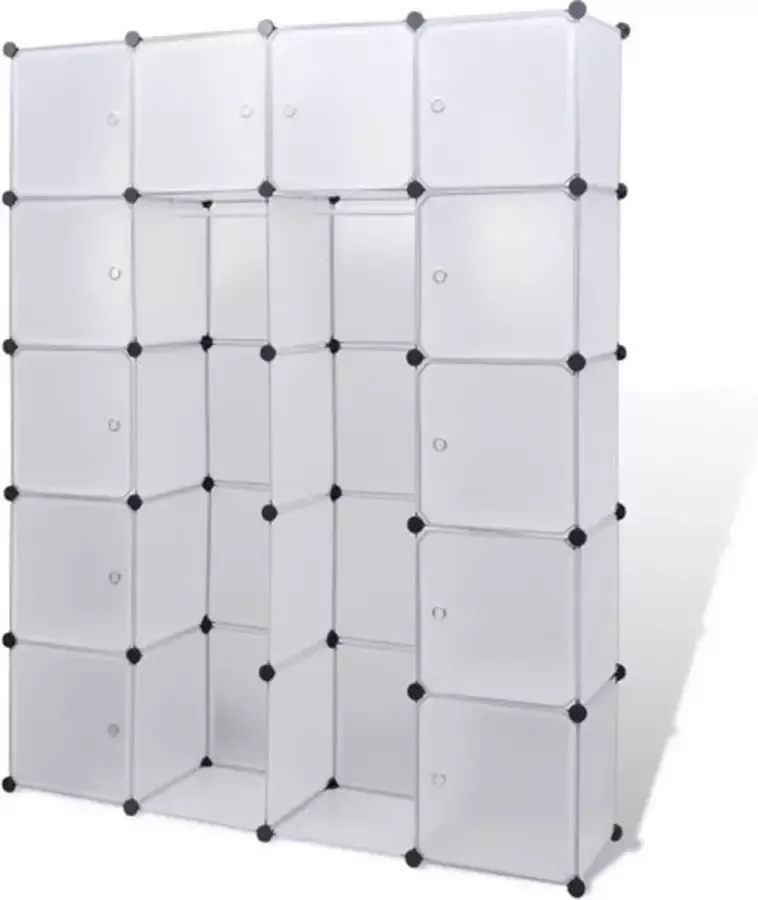 VidaXL -Modulaire-kast-met-14-compartimenten-wit-37-x-146-x-180 5-cm - Foto 3