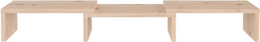 VidaXL -Monitorstandaard-60x24x10 5-cm-massief-grenenhout - Foto 5