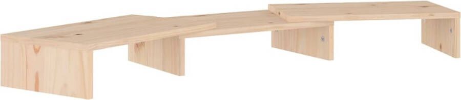 VidaXL -Monitorstandaard-80x24x10 5-cm-massief-grenenhout