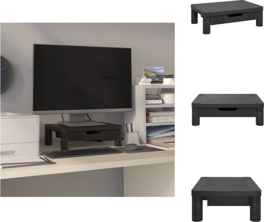VidaXL Monitorstandaard Monitorstandaards Monitor Standaard Computerstandaard Monitorstandaard 43x30 5x13 cm zwart