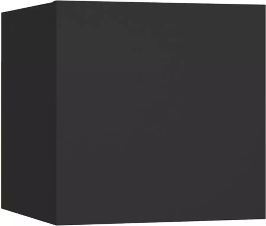 VidaXL -Nachtkastje-30 5x30x30-cm-spaanplaat-zwart - Foto 3