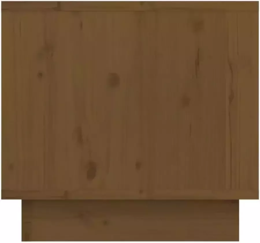 VidaXL -Nachtkastje-35x34x32-cm-massief-grenenhout-honingbruin - Foto 2