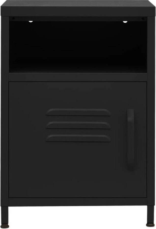 VidaXL -Nachtkastje-35x35x51-cm-staal-zwart - Foto 3