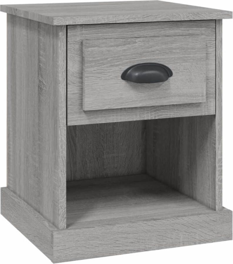 VidaXL -Nachtkastje-39x39x47 5-cm-bewerkt-hout-grijs-sonoma-eikenkleur - Foto 3