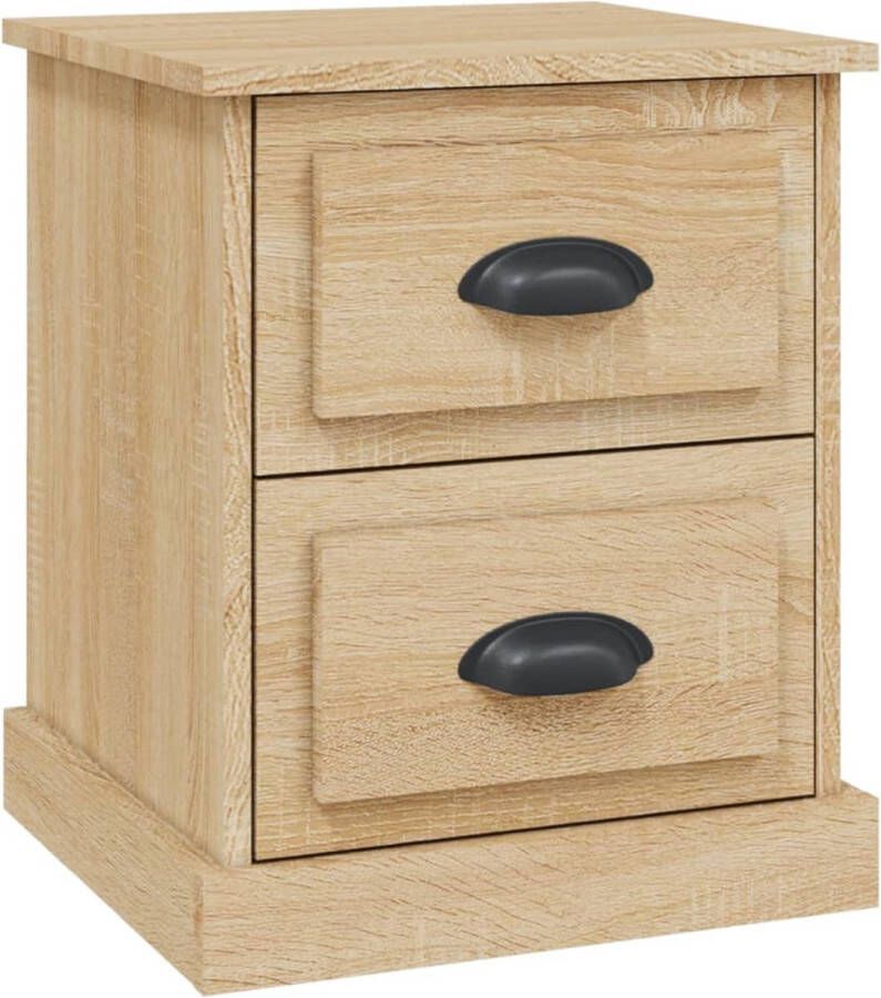 VidaXL -Nachtkastje-39x39x47 5-cm-bewerkt-hout-sonoma-eikenkleurig