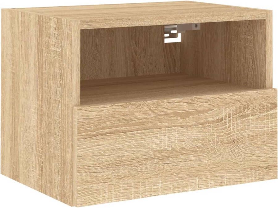 VidaXL -Nachtkastje-40x30x30-cm-bewerkt-hout-sonoma-eikenkleurig - Foto 4