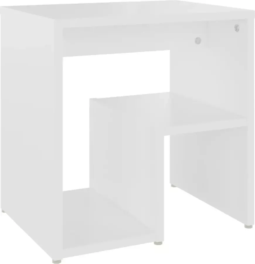 VidaXL -Nachtkastje-40x30x40-cm-bewerkt-hout-wit - Foto 3