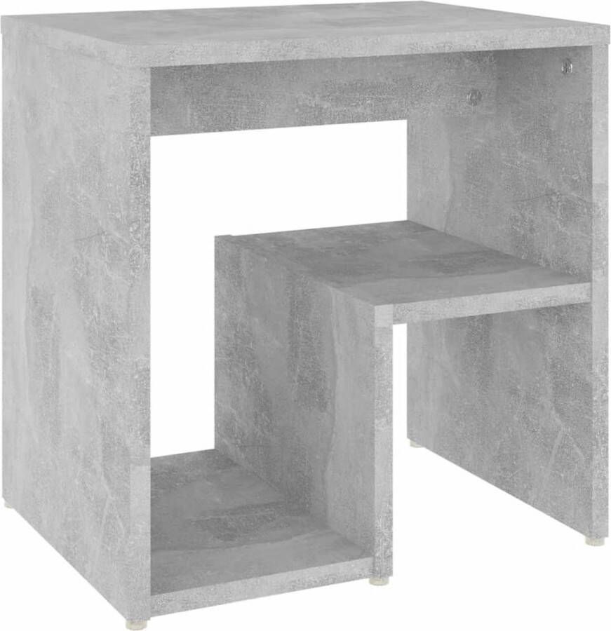 VidaXL -Nachtkastje-40x30x40-cm-spaanplaat-betongrijs - Foto 1