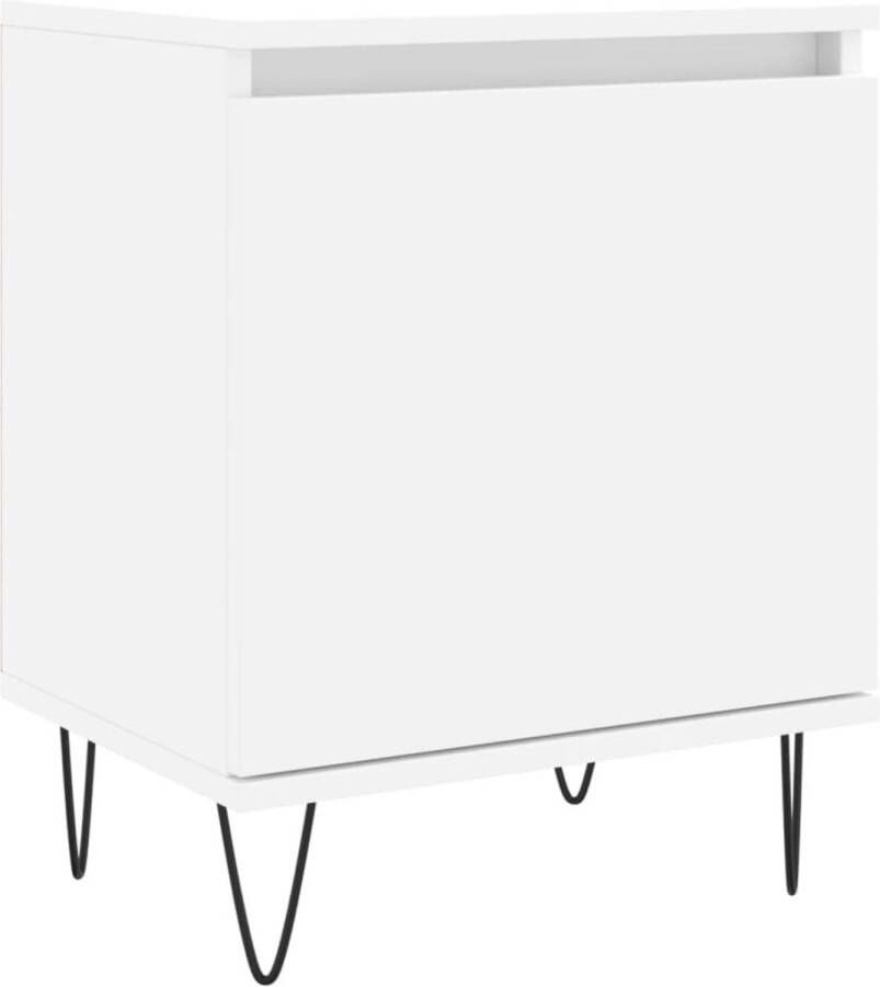 VidaXL -Nachtkastje-40x30x50-cm-bewerkt-hout-wit - Foto 3
