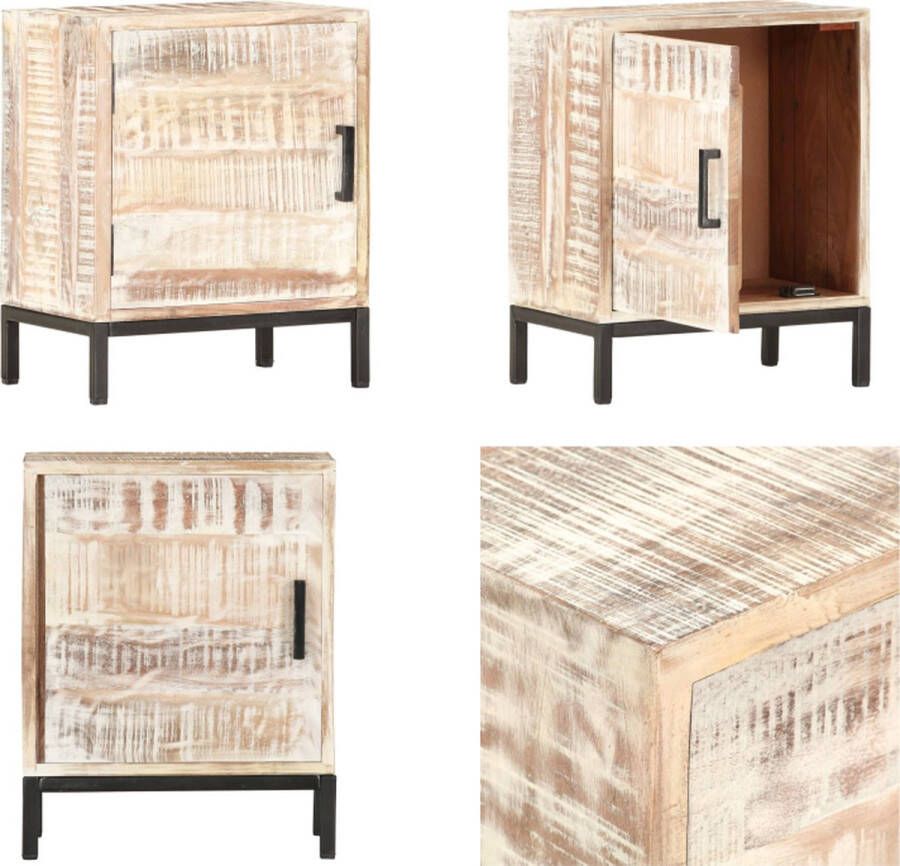 VidaXL Nachtkastje 40x30x50 cm massief acaciahout Nachtkastje Nachtkastjes Houten Nachtkastje Houten Nachtkastjes - Foto 2