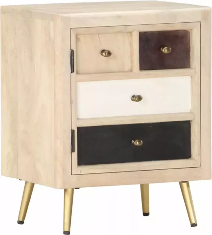 VidaXL -Nachtkastje-40x30x50-cm-massief-mangohout - Foto 2