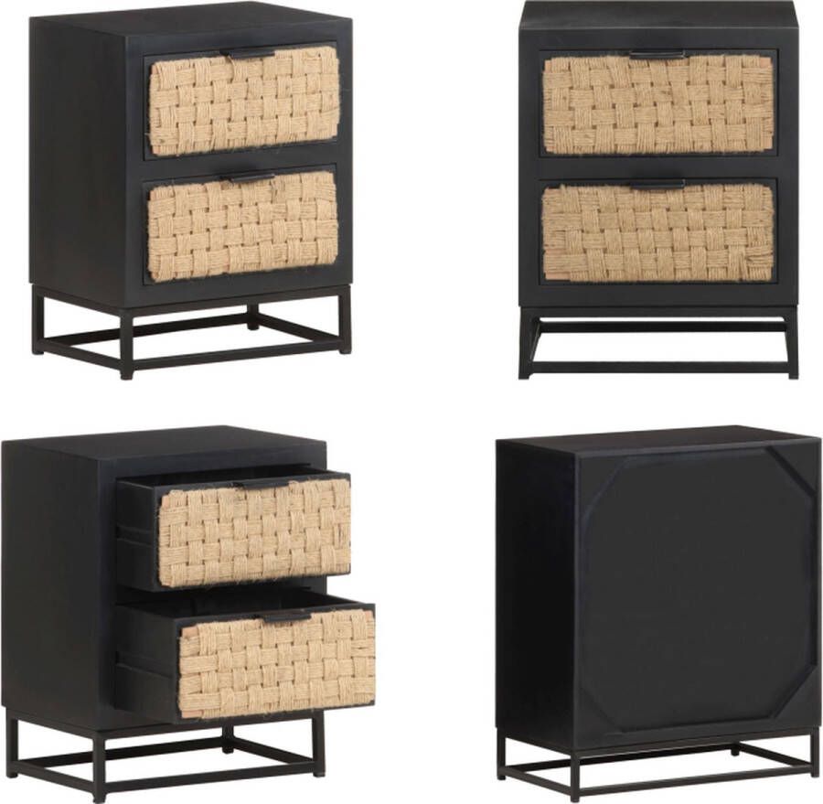 VidaXL -Nachtkastje-40x30x50-cm-massief-mangohout