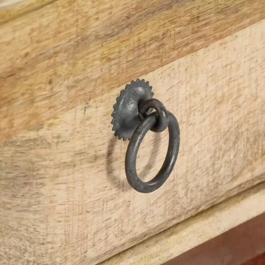 VidaXL -Nachtkastje-40x30x52-cm-massief-ruw-mangohout - Foto 2