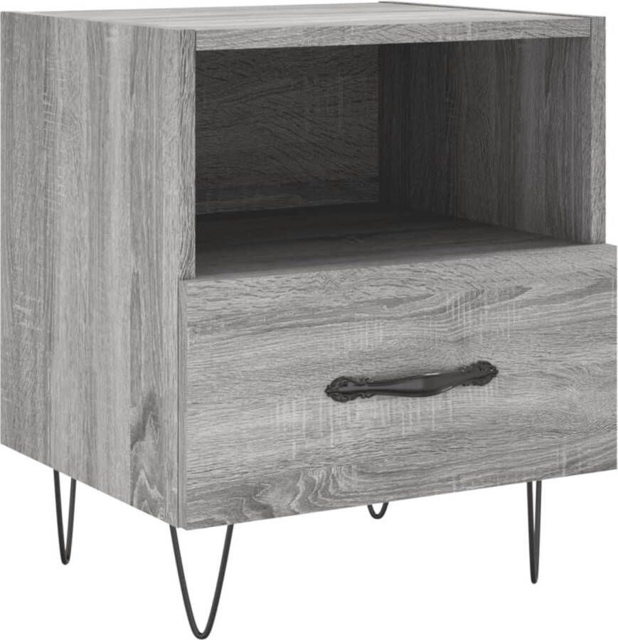 VidaXL -Nachtkastje-40x35x47 5-cm-bewerkt-hout-grijs-sonoma-eikenkleur - Foto 3