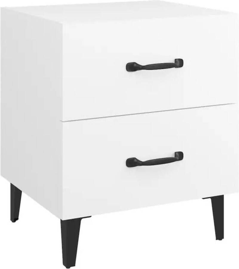 VidaXL -Nachtkastje-40x35x47 5-cm-wit - Foto 2