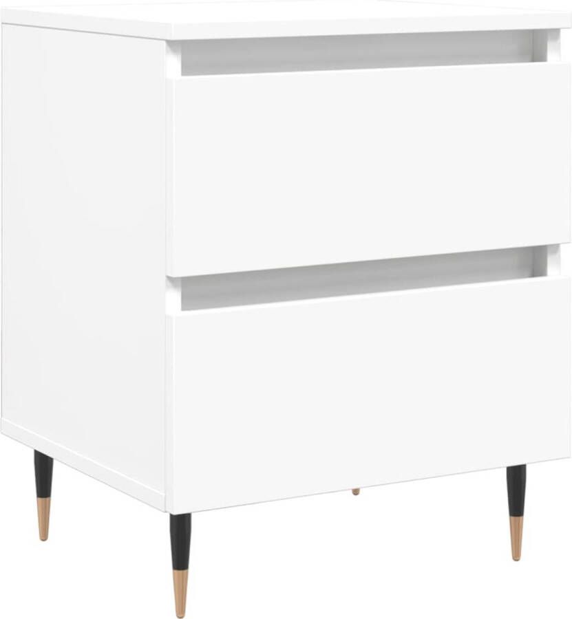 VidaXL -Nachtkastje-40x35x50-cm-bewerkt-hout-wit - Foto 5