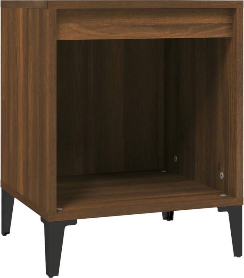 VidaXL -Nachtkastje-40x35x50-cm-bruineikenkleurig - Foto 3