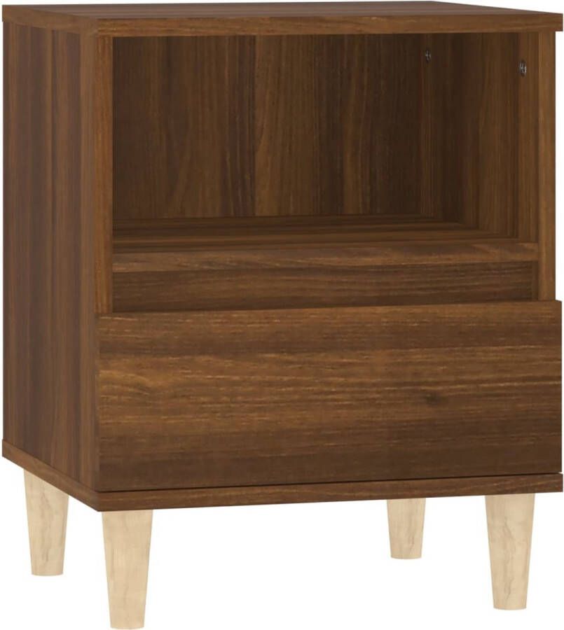 VidaXL -Nachtkastje-40x35x50-cm-bruineikenkleurig - Foto 2