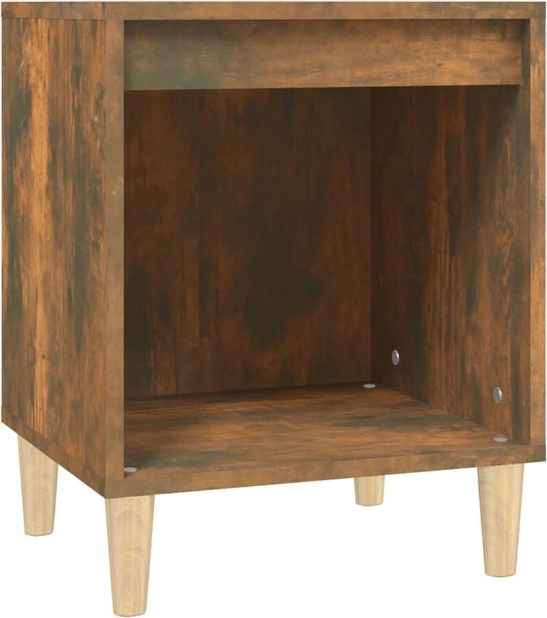 VidaXL -Nachtkastje-40x35x50-cm-gerookt-eikenkleurig - Foto 4