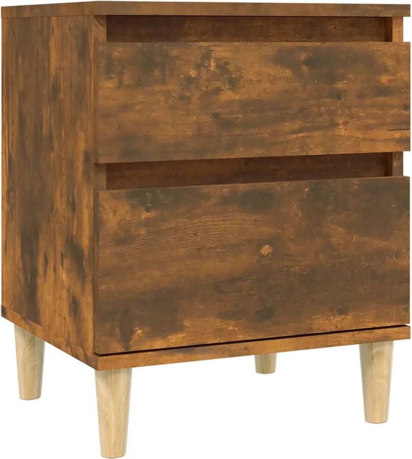 VidaXL -Nachtkastje-40x35x50-cm-gerookt-eikenkleurig - Foto 2