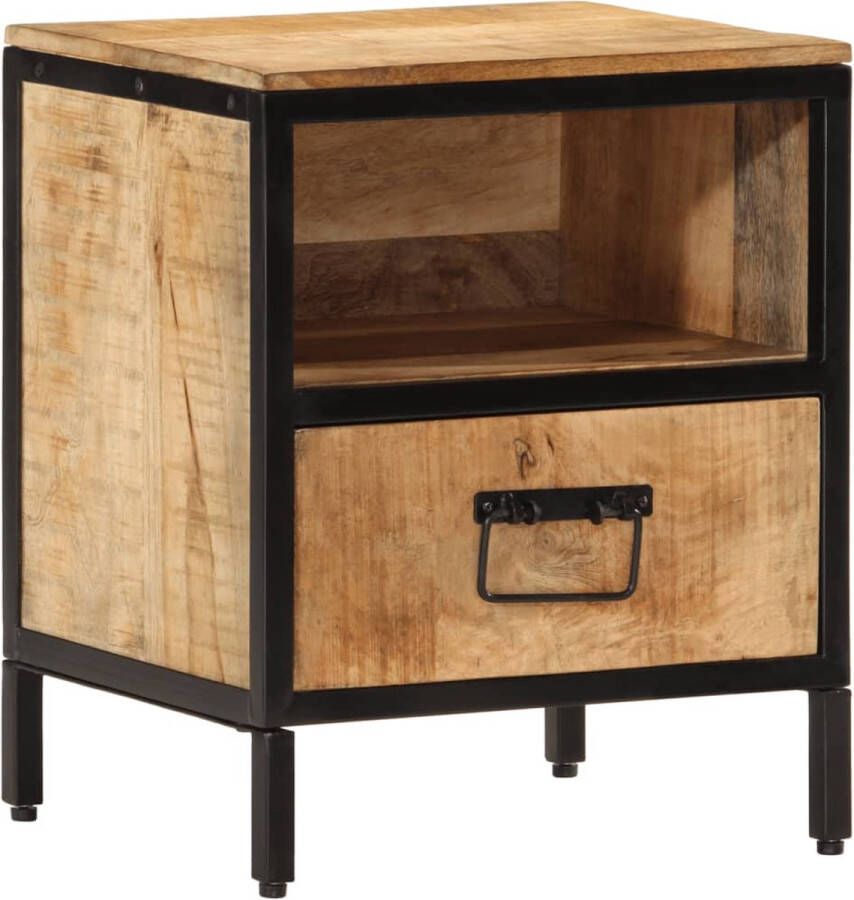 VidaXL -Nachtkastje-40x35x50-cm-massief-mangohout - Foto 2