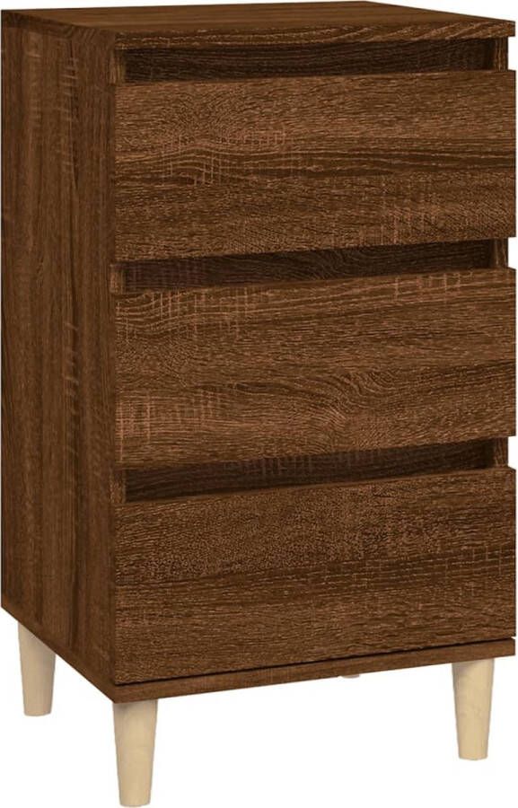 VidaXL -Nachtkastje-40x35x70-cm-bewerkt-hout-bruineikenkleurig - Foto 2