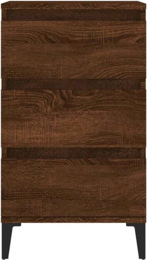 VidaXL -Nachtkastje-40x35x70-cm-bewerkt-hout-bruineikenkleurig - Foto 5