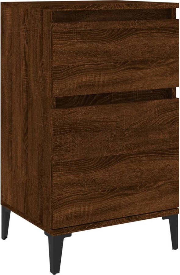 VidaXL -Nachtkastje-40x35x70-cm-bruineikenkleurig - Foto 3
