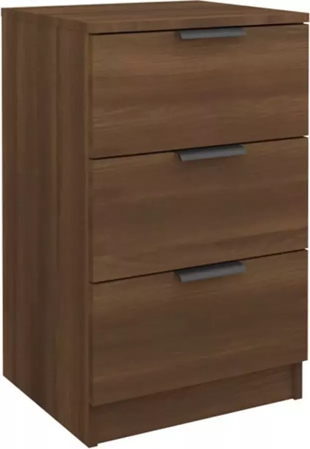 VidaXL -Nachtkastje-40x36x65-cm-bruineikenkleurig - Foto 3