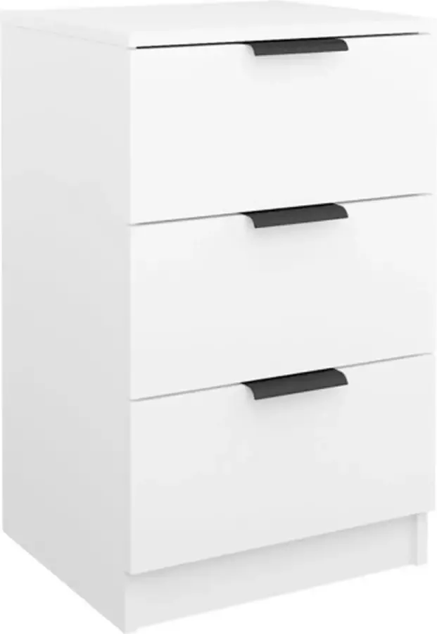 VidaXL -Nachtkastje-40x36x65-cm-wit - Foto 3