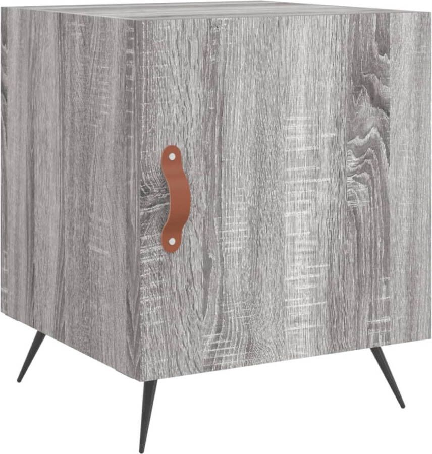 VidaXL -Nachtkastje-40x40x50-cm-bewerkt-hout-grijs-sonoma-eikenkleurig - Foto 2