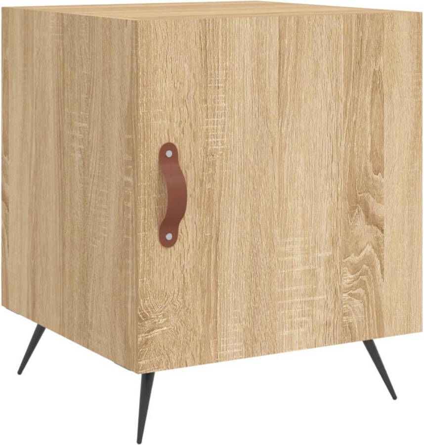 VidaXL -Nachtkastje-40x40x50-cm-bewerkt-hout-sonoma-eikenkleurig