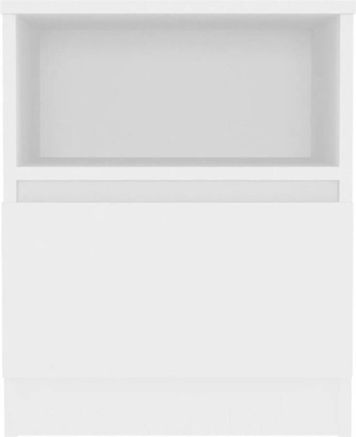 VidaXL -Nachtkastje-40x40x50-cm-bewerkt-hout-wit - Foto 2