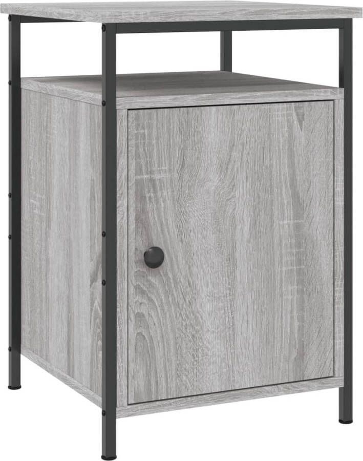 VidaXL -Nachtkastje-40x42x60-cm-bewerkt-hout-grijs-sonoma-eikenkleurig - Foto 4