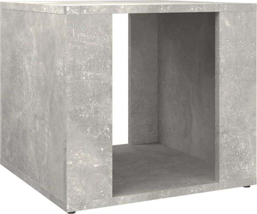 VidaXL -Nachtkastje-41x40x36-cm-bewerkt-hout-betongrijs - Foto 2