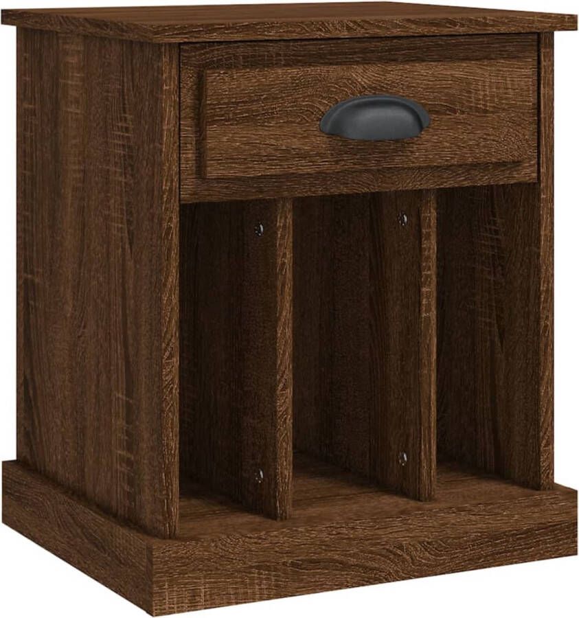VidaXL -Nachtkastje-43x36x50-cm-bruineikenkleurig - Foto 2