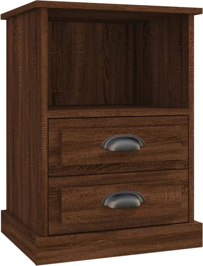 VidaXL -Nachtkastje-43x36x60-cm-bruineikenkleurig - Foto 2