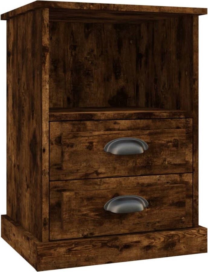VidaXL -Nachtkastje-43x36x60-cm-gerookt-eikenkleurig - Foto 2