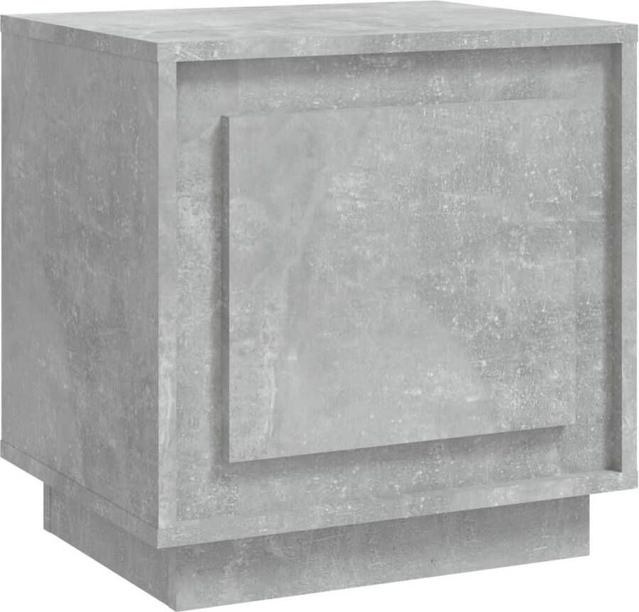 VidaXL -Nachtkastje-44x35x45-cm-bewerkt-hout-betongrijs - Foto 3