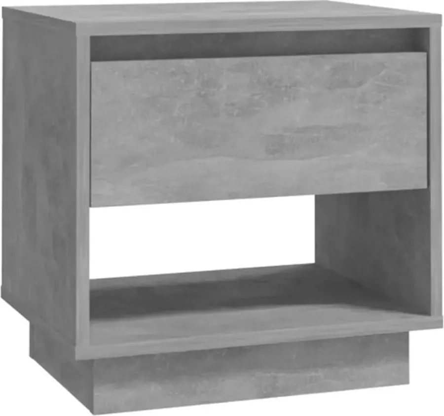 VidaXL -Nachtkastje-45x34x44-cm-bewerkt-hout-betongrijs - Foto 2
