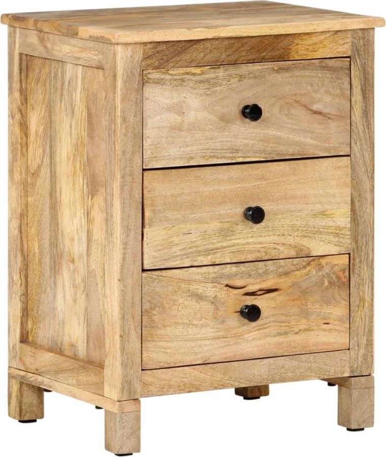 VidaXL Nachtkastje 45x35x60 cm massief mangohout