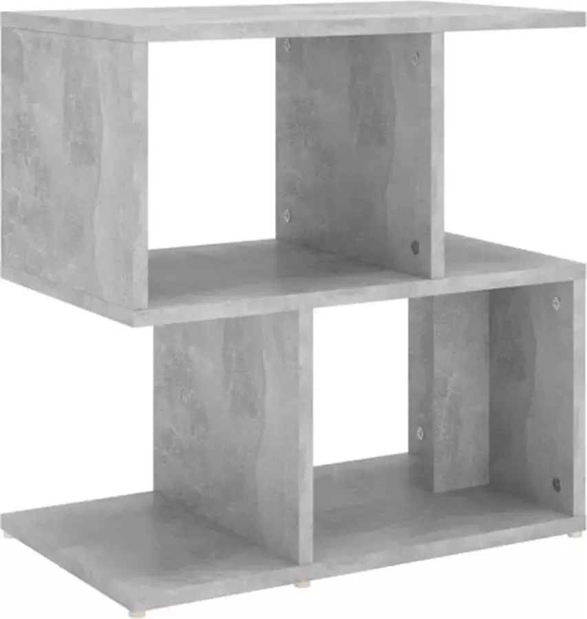 VidaXL -Nachtkastje-50x30x51 5-cm-bewerkt-hout-betongrijs - Foto 3