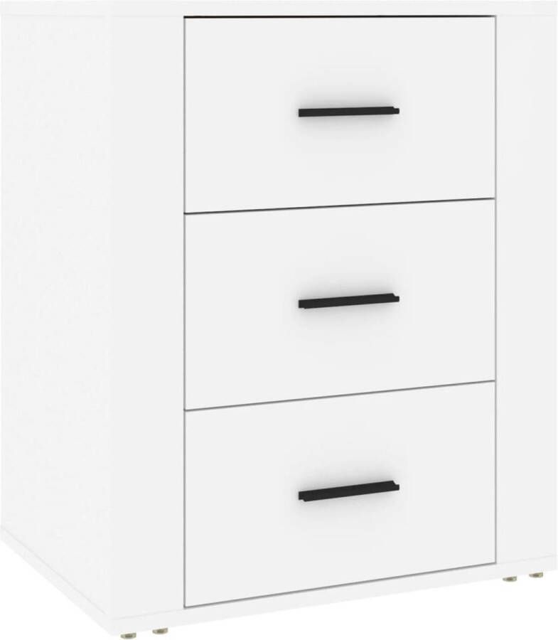 VidaXL -Nachtkastje-50x36x60-cm-bewerkt-hout-wit - Foto 2