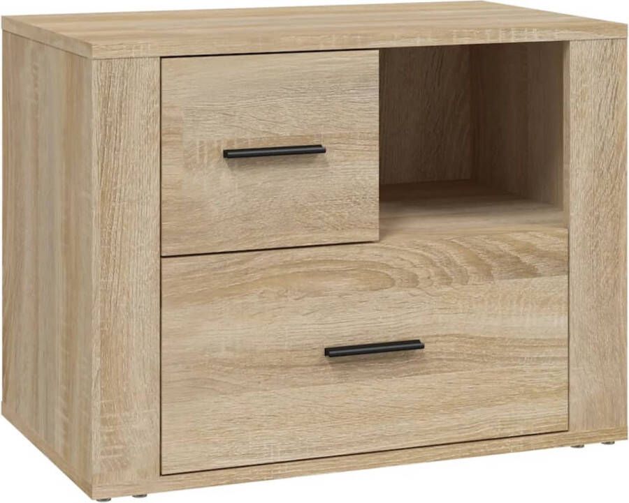 VidaXL -Nachtkastje-60x36x45-cm-bewerkt-hout-sonoma-eikenkleurig